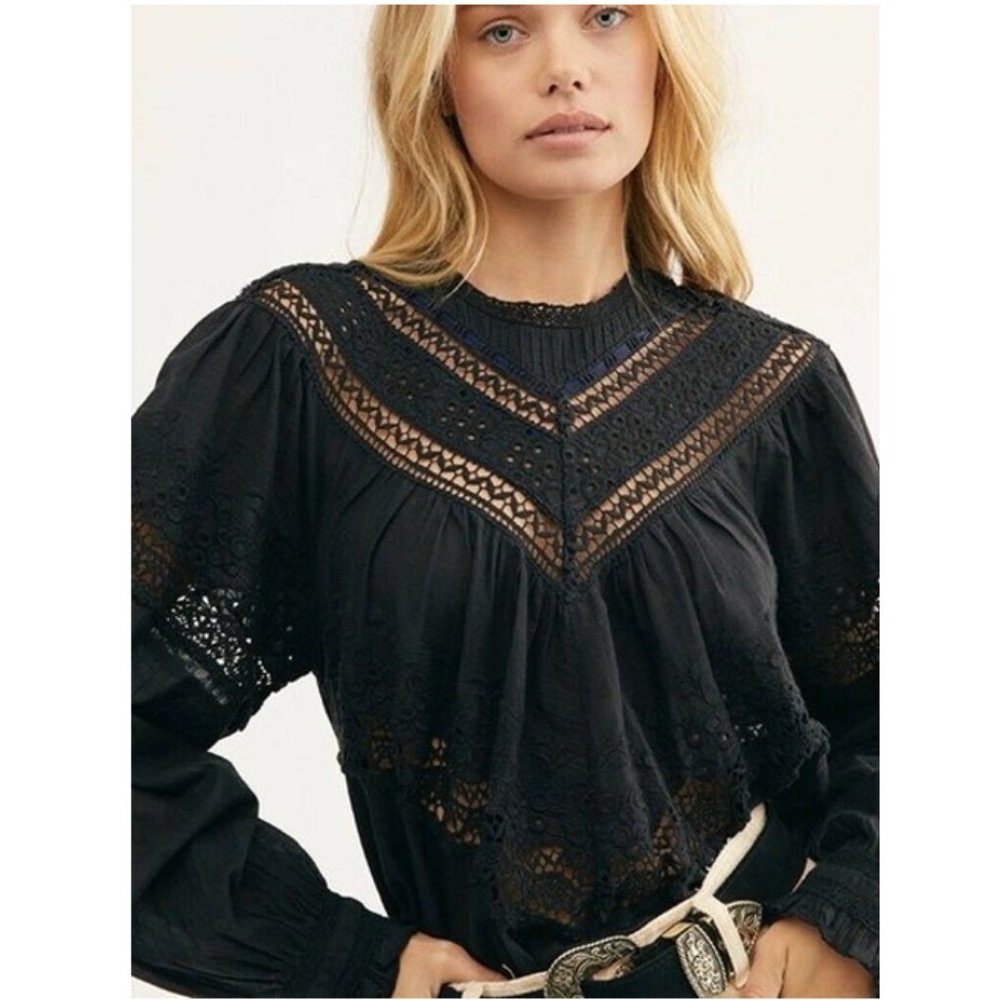 Free People Abigail Victorian Top